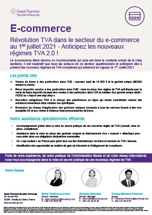 Révolution TVA dans le secteur du e-commerce
