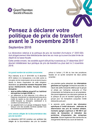 Prix de transfert