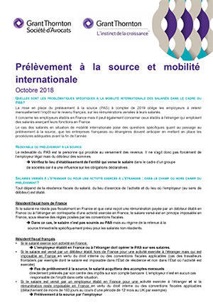 PAS et mobilité internationale