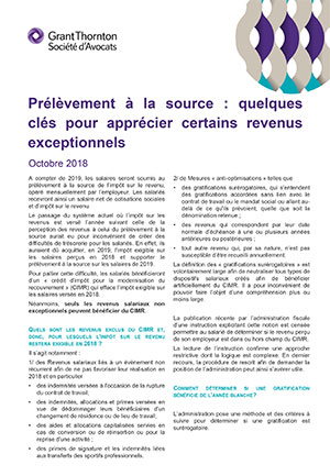 PAS et revenus exceptionnels