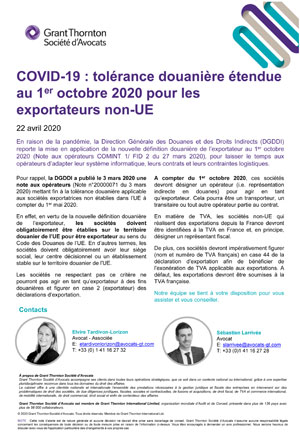 Tolérance douanière étendue pour les exportateurs non-UE