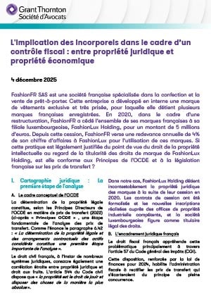 L’implication des incorporels