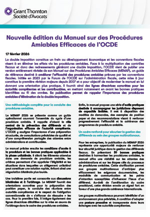 Procédures Amiables Efficaces de l’OCDE