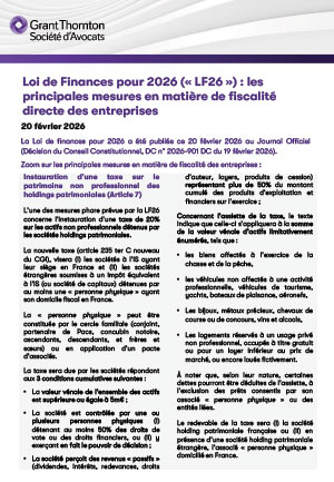 Loi de Finances pour 2026 - LF26