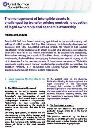 The management of intangible assets