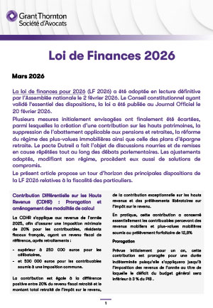 Loi de Finances 2026