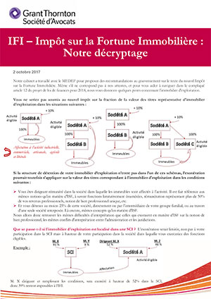 IFI Impôt sur la fortune immobilière notre décryptage
