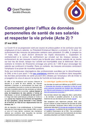 Comment gérer les données personnelles de ses salariés (Acte II) ?