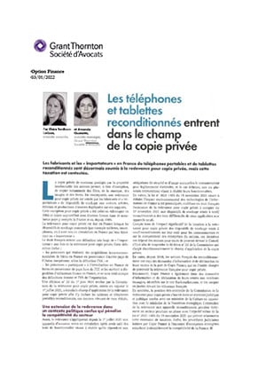 Les produits reconditionnés dans le champ de la redevance copie privée